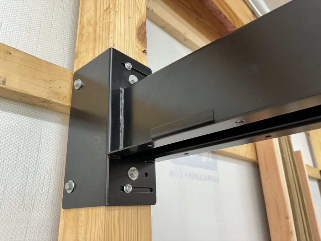 Post Rack bracket installed